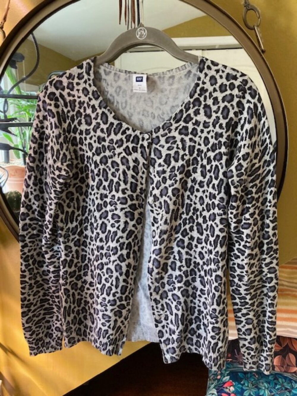 GAP Animal Print Cardigan